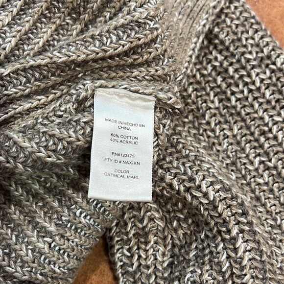 Ellen Tracy Pullover oatmeal marl color Sweater size large - Picture 5 of 7